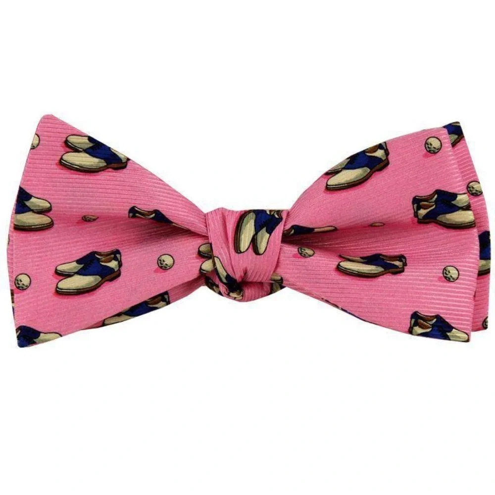 Old School Golf Shoes Bow Tie in Red by Southern Proper - Picture 8 of 9